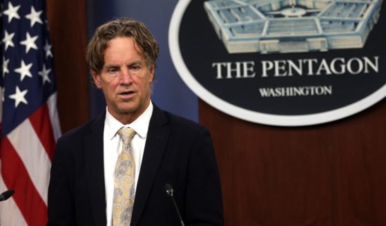 Garry Reid speaks during a news briefing at the Pentagon on Aug. 16, 2021, in Arlington, Virginia.