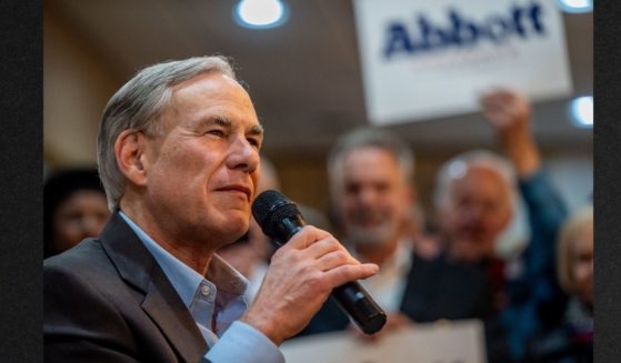 Texas Gov. Greg Abbott, seen speaking at a February campaign event, talked this week about ending free education for children of illegal immigrants.