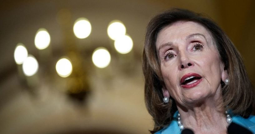 Speaker of the House Nancy Pelosi speaks at the U.S. Capitol on May 19 in Washington, D.C.