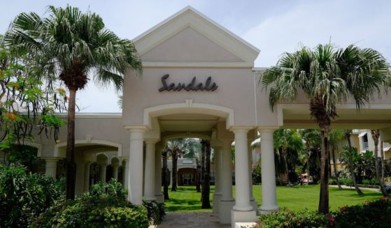 The Sandals Emerald Bay resort located in Great Exuma, Bahamas.