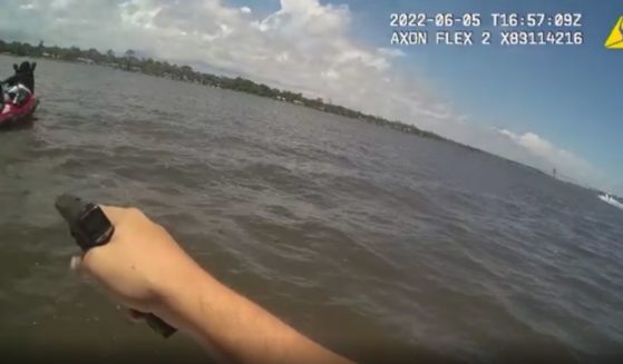 Video from a deputy's bodycam shows the confrontation with a man on a personal watercraft.