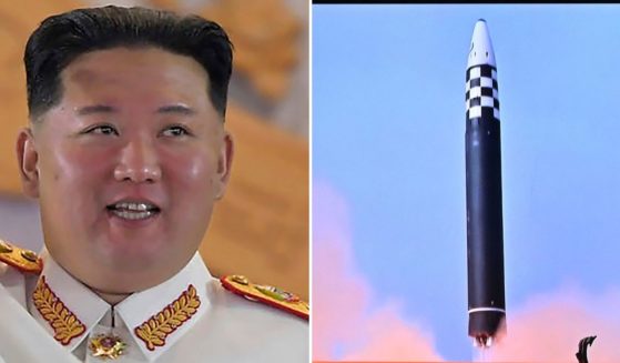 North Korean leader Kim Jong Un, left, has long desired to create and have nuclear weapons, such as the ballistic missile tested on May 4 in Seoul, right.