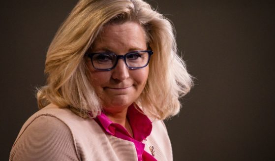 Representative Liz Cheney leaves the podium after speaking during a news conference with other Republican members of the House of Representatives at the Capitol on July 21, 2020, in Washington, D.C.