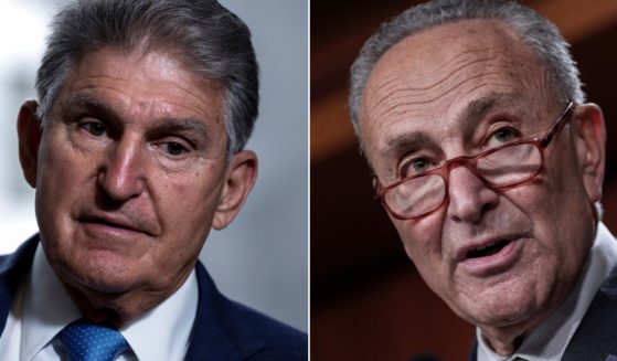 West Virginia Sen. Joe Manchin, left, and Majority Leader Chuck Schumer, right, are proposing a spending bill that is being debated in the Senate.