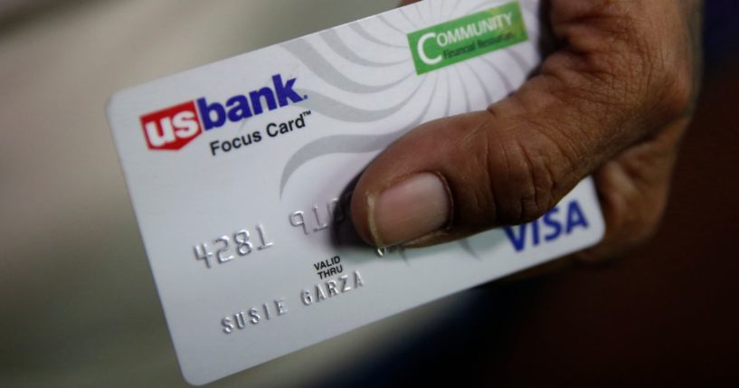 a city-provided debit card