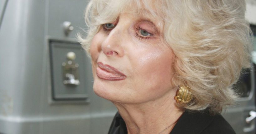 American mezzo-soprano Joanna Simon leaves St. Bartholomew's Church in New York City on July 23, 2009, after the funeral of Walter Cronkite. The two were companions from 2005 until Cronkite's death. Simon died Wednesday at the age of 85.