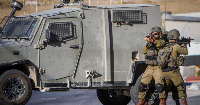 Israeli security forces conduct a search operation following a shooting attack in the West Bank village of Salem, near Nablus, on October 2, 2022. Photo by Nasser Ishtayeh/Flash90