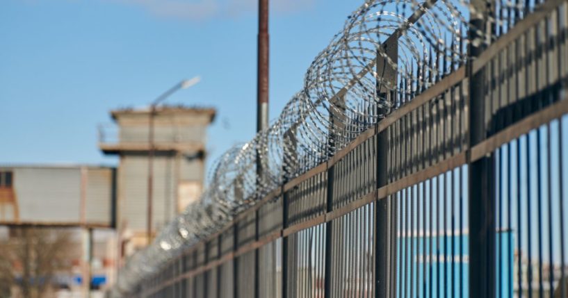 The above stock image is of a prison.