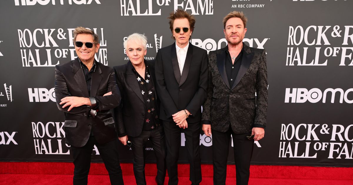 Roger Taylor, Andy Taylor, John Taylor, and Simon Le Bon of Duran Duran attend the 37th Annual Rock and Roll Hall of Fame Induction Ceremony at Microsoft Theater on Nov. 5 in Los Angeles.