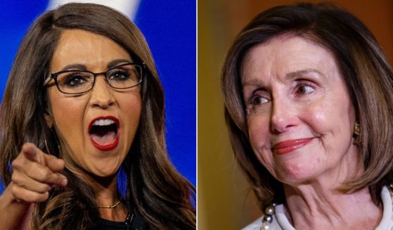 Colorado Rep. Lauren Boebert, left, roasted outgoing House Speaker Nancy Pelosi Thursday.