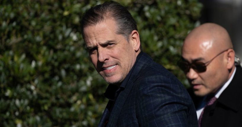 Hunter Biden walks across the South Lawn of the White House in Washington, D.C., before the pardoning of the Thanksgiving turkey on Nov. 21.