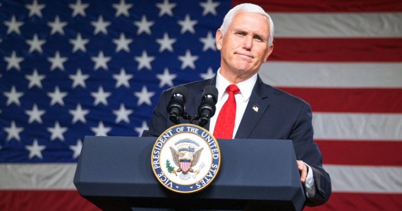 Then-Vice President Mike Pence visits Milner, Georgia, on Jan. 4, 2021.