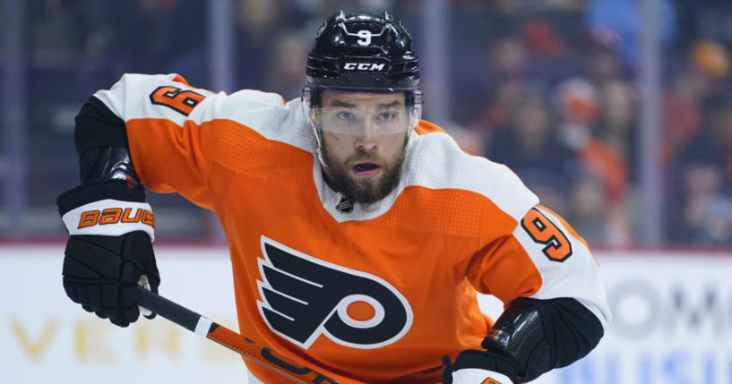 Philadelphia Flyers' Ivan Provorov plays during an NHL hockey game in Oct. 13, 2022, in Philadelphia. Flyers coach John Tortorella continues to defend defenseman Ivan Provorov following his boycott of the team’s Pride night festivities.