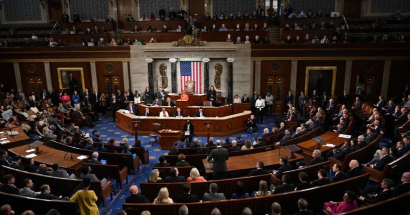 Lawmakers continue voting for a new speaker of the House at the U.S. Capitol in Washington, D.C., on Thursday.