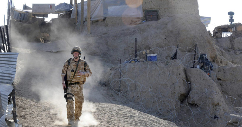 Britain's Prince Harry is seen on patrol in Afghanistan in a file photo from January 2008. Harry alleges in a much-anticipated new memoir incendiary revelations regarding his role in killing people during his military service in Afghanistan.