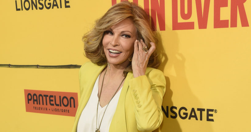 Raquel Welch, seen in a file photo from 2017, enjoyed international sex-symbol status throughout the 1960s and '70s. The actress died Wednesday, after a brief illness. She was 82.