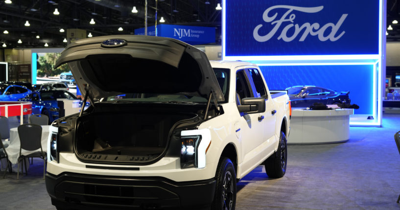 an Ford F-150 Lightning