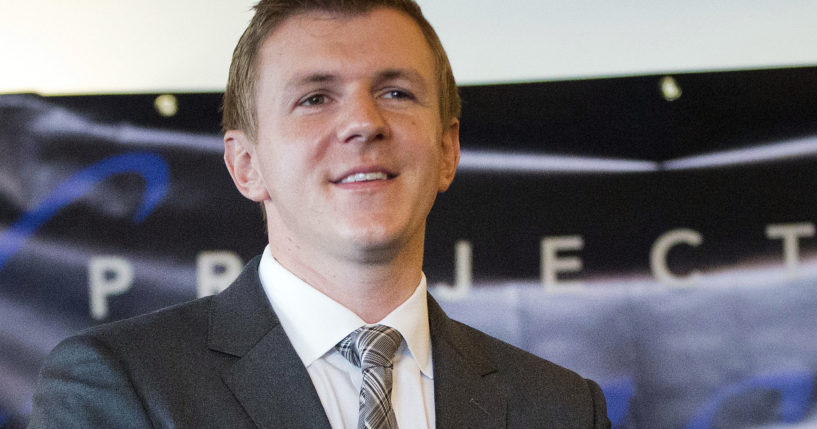 James O'Keefe, then-president of Project Veritas Action, waits to be introduced during a news conference at the National Press Club in Washington, D.C., on Sept. 1, 2015.