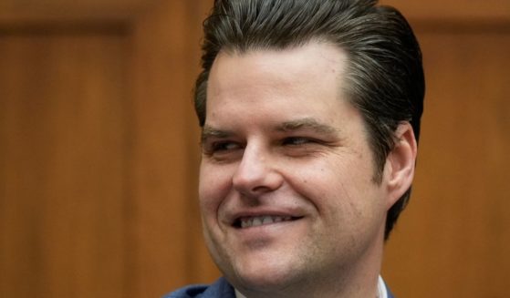 Rep. Matt Gaetz speaks during a business meeting on Capitol Hill in Washington, D.C., on Feb. 1.