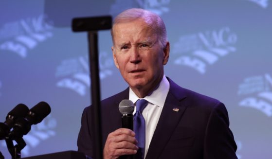 President Joe Biden, pictured addressing the National Association of Counties legislative conference at the Washington Hilton Hotel on Tuesday.