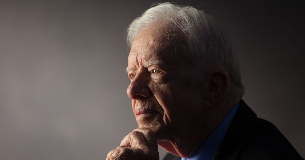 Former President Jimmy Carter interviewed for "The Presidents' Gatekeepers" project at the Carter Center in Atlanta on Sept. 14, 2011.