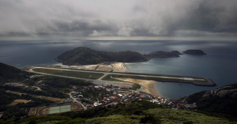 Taiwan’s Defense Ministry says a Chinese weather balloon has landed on Tungyin, a part of Taiwan's Matsu island group off the coast of China’s Fujian province. The Matsu islands are seen here in a 2012 file photo.