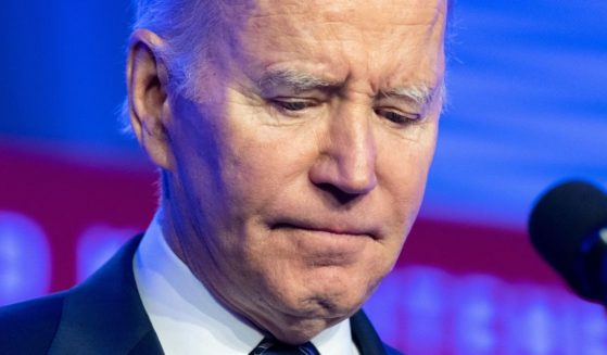 President Joe Biden speaks at the 2023 International Association of Fire Fighters Legislative Conference in Washington, D.C., on Monday.