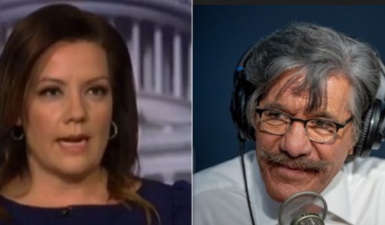 Author and commentator Mollie Hemingway, left, and liberal Fox News contributor Geraldo Rivera, right. (Twitchy / Twitter; Roy Rochlin / Getty Images)