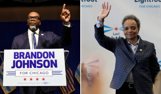 Lori Lightfoot and Brandon Johnson