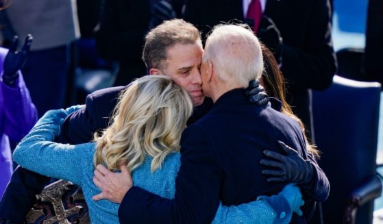 U.S. President Joe Biden embraces his family First Lady Dr. Jill Biden, son Hunter Biden and daughter Ashley after being sworn in during his inauguation on the West Front of the U.S. Capitol on January 20, 2021 in Washington, DC.