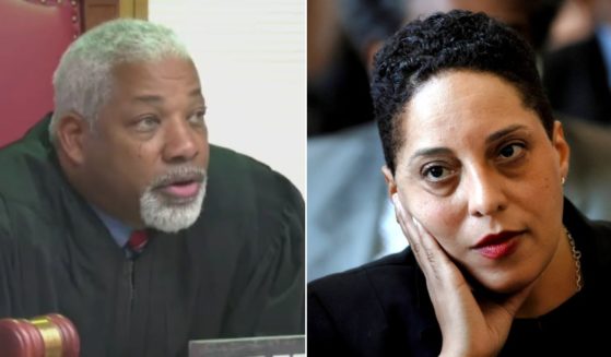 Missouri judge Michael Noble, left, criticizes Kim Gardner, the St. Louis District Attorney.