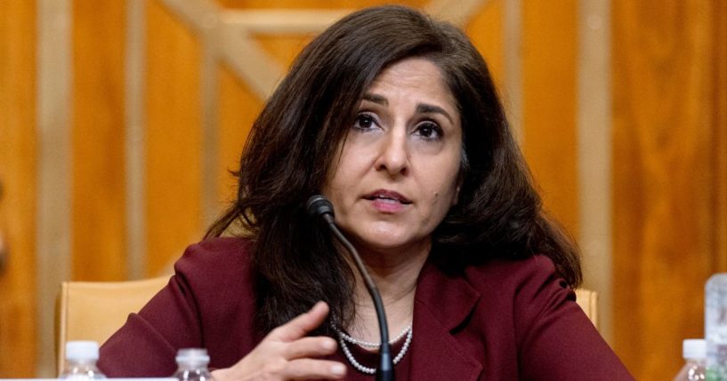 Neera Tanden, appeared in February 2021 before a Senate Committee on the Budget hearing after President Joe Biden nominated her for Director of the Office of Management and Budget. She later withdrew from consideration due to opposition from many who had been targeted by Tanden in critical social media posts.