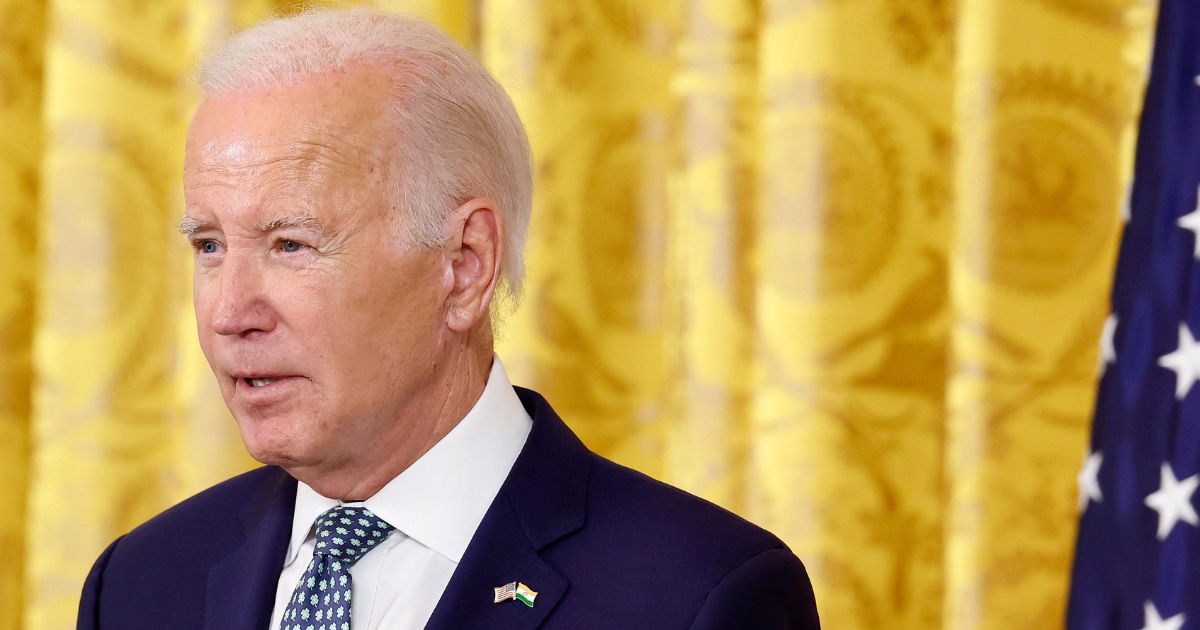 President Joe Biden delivers remarks during a joint press conference with Indian Prime Minister Narendra Modi at the White House in Washington, D.C., on Thursday.