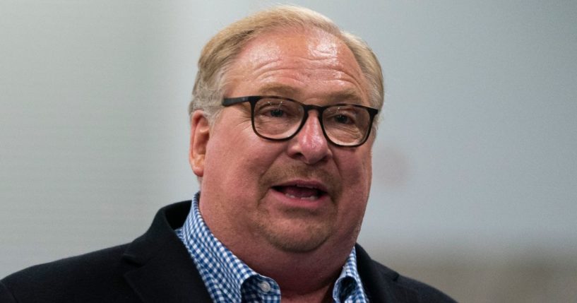 Saddleback Pastor Rick Warren speaks during the Southern Baptist Convention's annual meeting in Anaheim, California, on June 14, 2022.