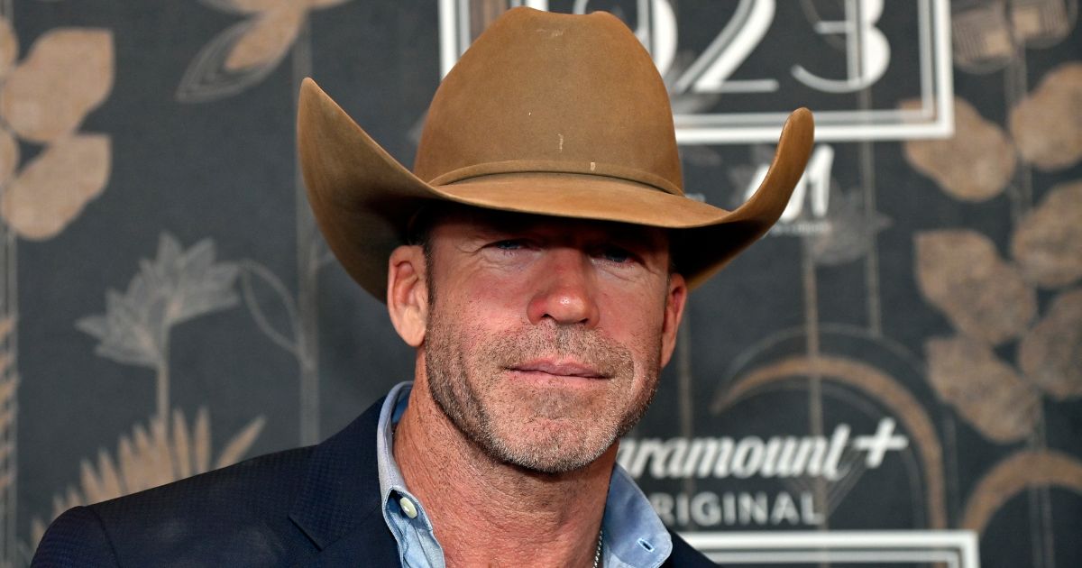 Taylor Sheridan attends the "1923" Las Vegas premiere screening at the Encore Theater at Wynn Las Vegas on Dec. 3, 2022.