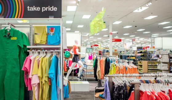 "Pride" apparel is seen on display at a Target store on Tuesday in Austin, Texas.