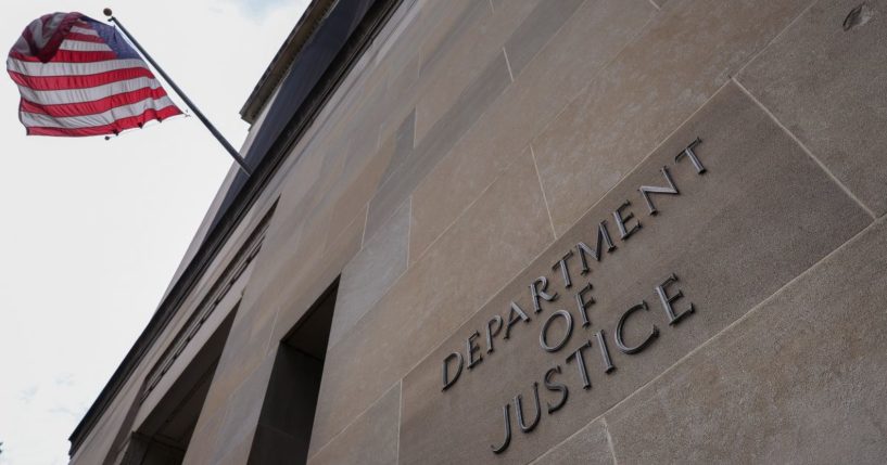 The U.S. Department of Justice is seen on June 20 in Washington, D.C.