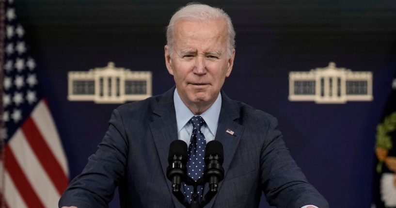 President Joe Biden, seen in a February photo, has not had success getting China to join his global coalition against fentanyl.