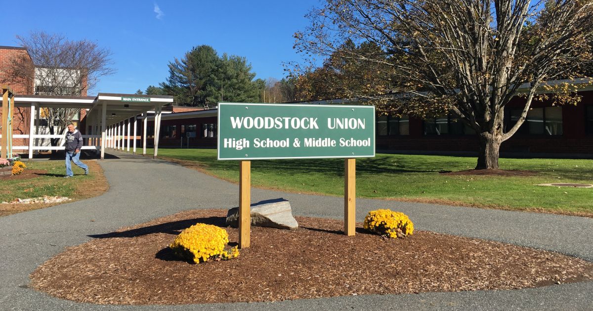 Woodstock Union High School and Middle School in Woodstock, Vermont, is seen Oct. 26, 2018.