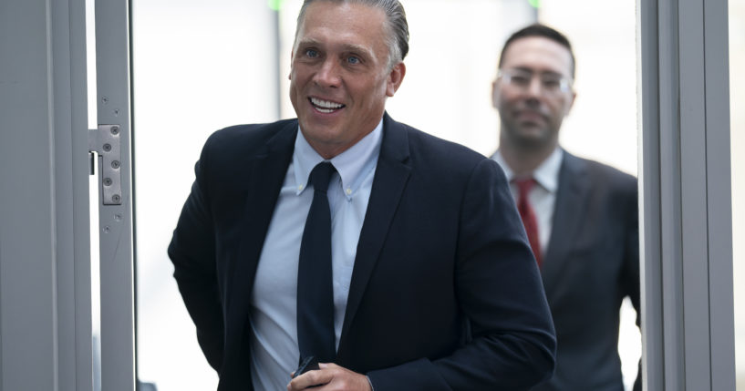 Devon Archer, Hunter Biden's former business partner, passes through the security checkpoint as he arrives on Capitol Hill to give closed-door testimony to the House Oversight Committee on Monday.