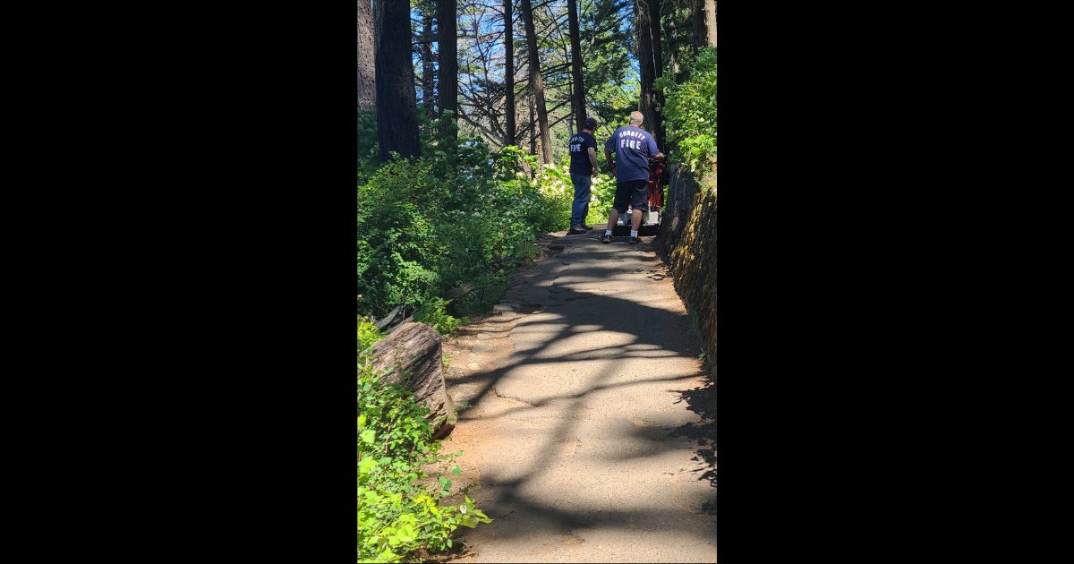 A tweet from Saturday showed the scene of a fatal hiking accident near Multnomah Falls in Oregon.