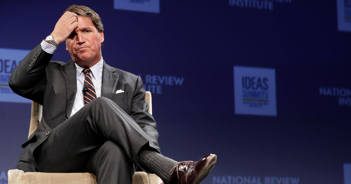 Fox News host Tucker Carlson discusses 'Populism and the Right' during the National Review Institute's Ideas Summit at the Mandarin Oriental Hotel March 29, 2019, in Washington, D.C.