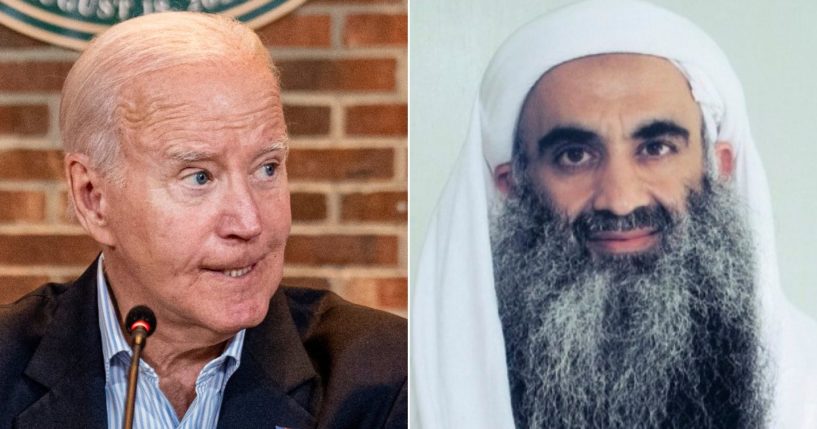 President Joe Biden's administration has informed families of 9/11 victims that a plea deal may take the death penalty off the table for terrorism mastermind Khalid Shaikh Mohammad, right, and the other 9/11 defendants.