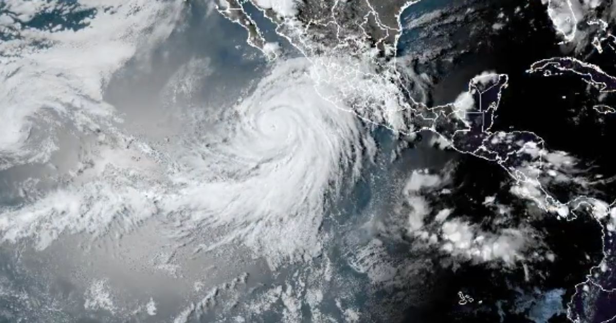 A shot of Hurricane HIlary was shared by the National Weather Service in San Diego as the storm headed for the southwestern United States.