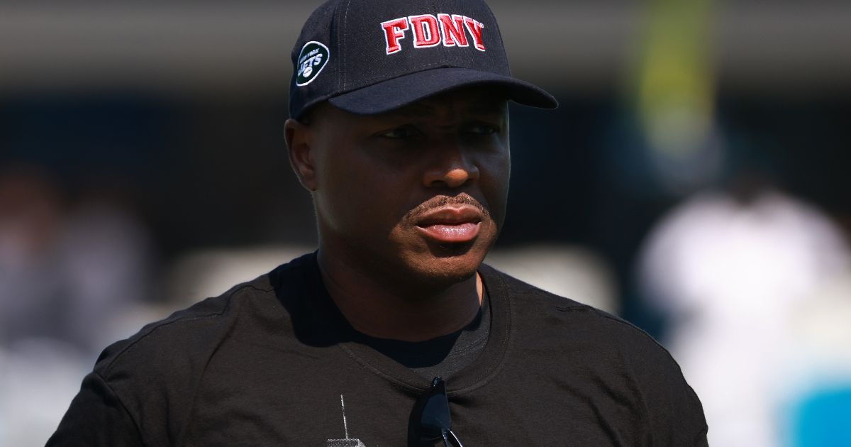 New York Jets senior defensive assistant Tony Oden is seen prior to a game against the Carolina Panthers at Bank of America Stadium on Sept. 12, 2021, in Charlotte, North Carolina.