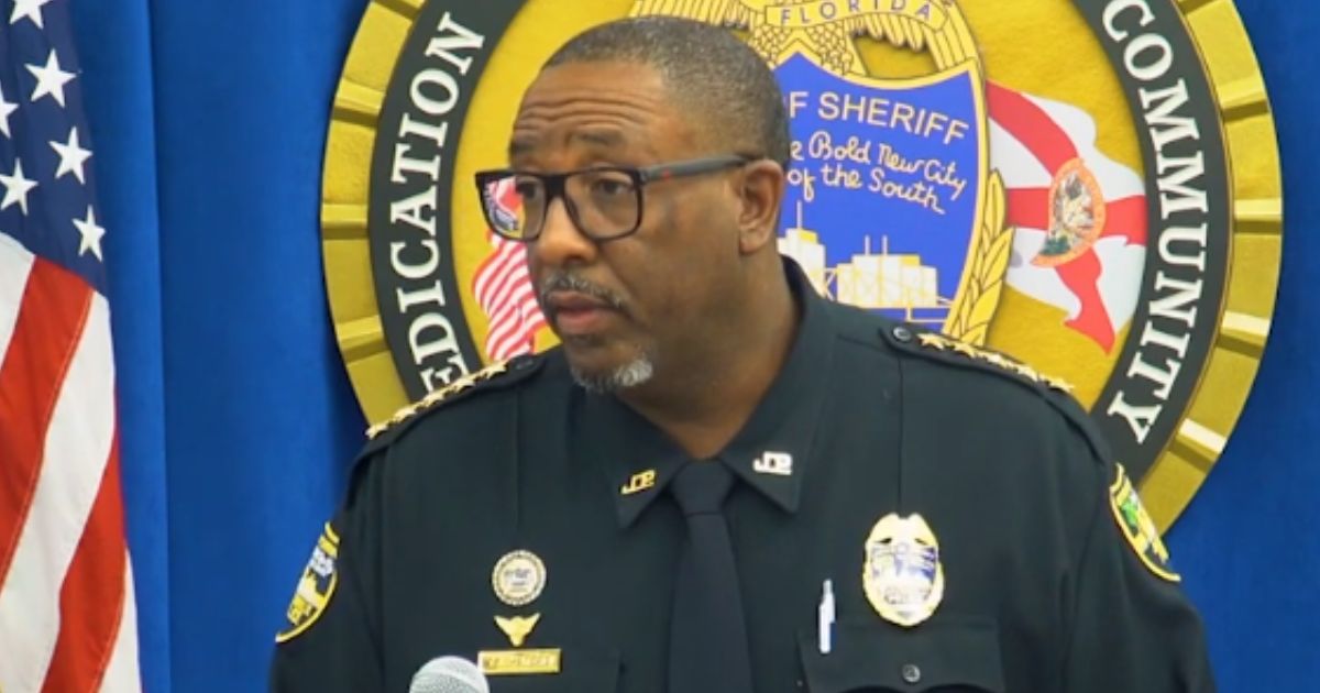 Jacksonville, Florida, Sheriff T.K. Waters speaks during a news conference Sunday.