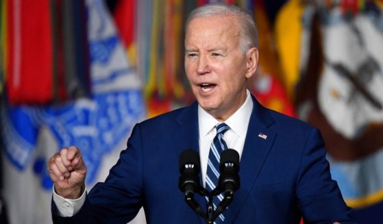 President Joe Biden speaks at the George E. Wahlen Department of Veterans Affairs Medical Center on Thursday in Salt Lake City.