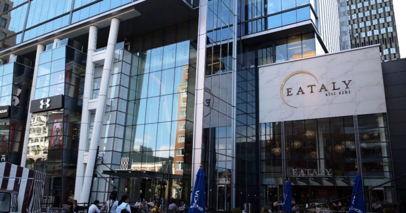 ​​A general view of Eataly in the Prudential Center on Boylston Street on August 31, 2018, in Boston. It was here where a woman fractured her ankle and blamed it on ham.