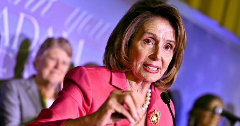 Former House Speaker Nancy Pelosi is honored at an event in March to commemorate Pelosi stepping down from her House speaker post.