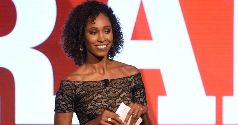 Sage Steele speaks at the 15th annual High School Athlete of the Year Awards in Marina del Rey, California, July 11, 2017.